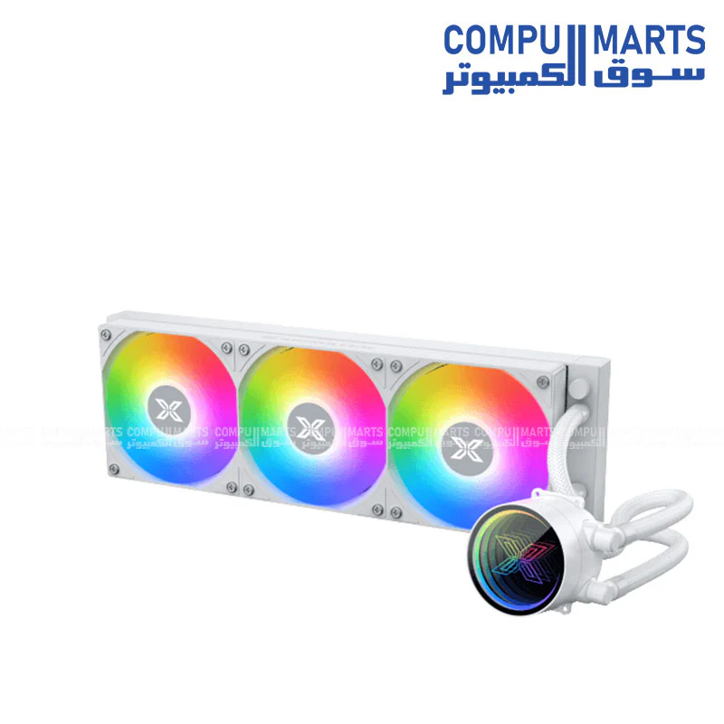 xigmatek FENIX II 360 ARGB Liquid CPU Cooler – 360mm AIO, Intel & AMD Support (Black / Arctic White) - Image 7