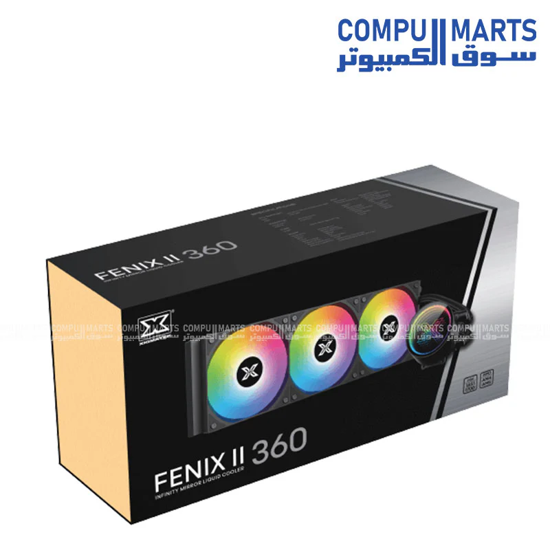 xigmatek FENIX II 360 ARGB Liquid CPU Cooler – 360mm AIO, Intel & AMD Support (Black / Arctic White) - Image 9