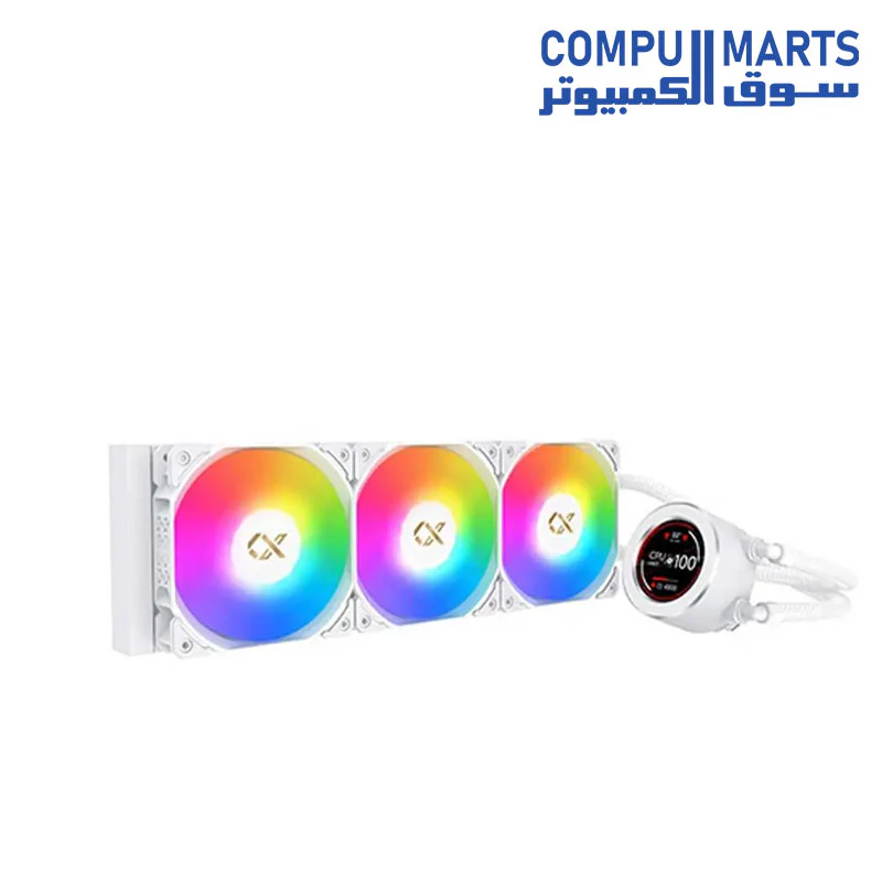 Xigmatek FROZR-O II 360 LCD ARGB CPU Liquid Cooler – 360mm Radiator – Intel & AMD Support - Image 3