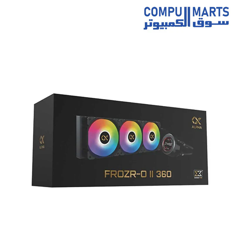 Xigmatek FROZR-O II 360 LCD ARGB CPU Liquid Cooler – 360mm Radiator – Intel & AMD Support - Image 8