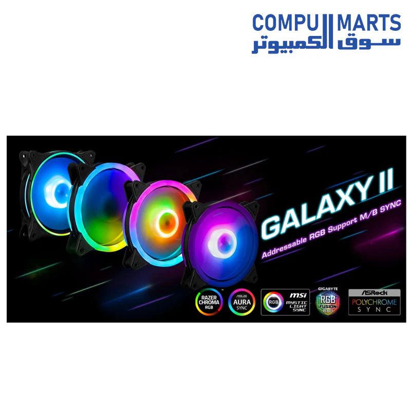 XIGMATEK GALAXY II PRO ARGB 3 Fans with Controller - Image 3