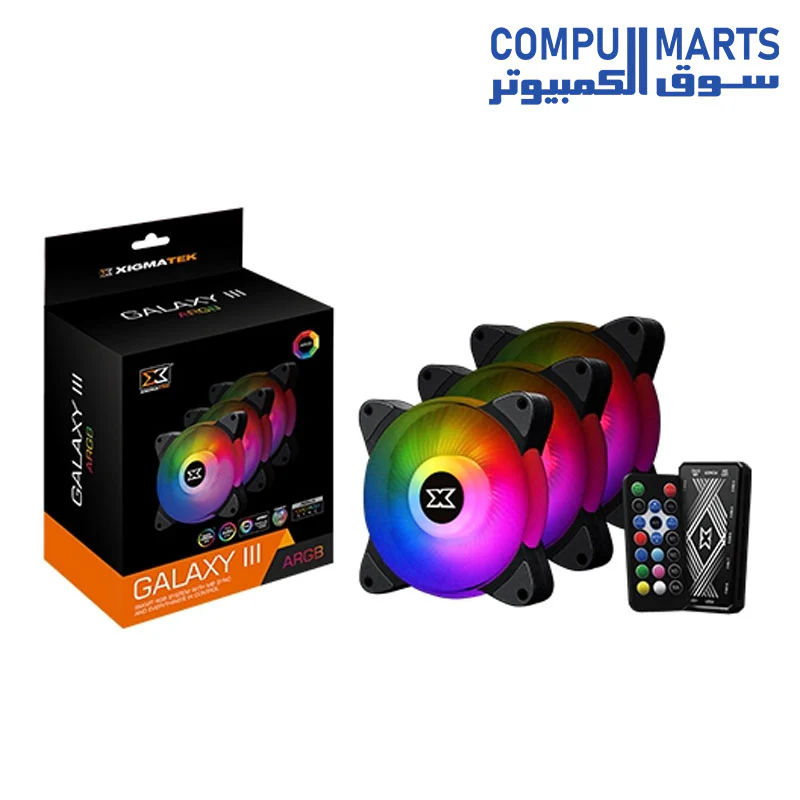 Xigmatek GALAXY III ESSENTIAL ARGB 3 FANS WITH CONTROLLER FAN - Image 5