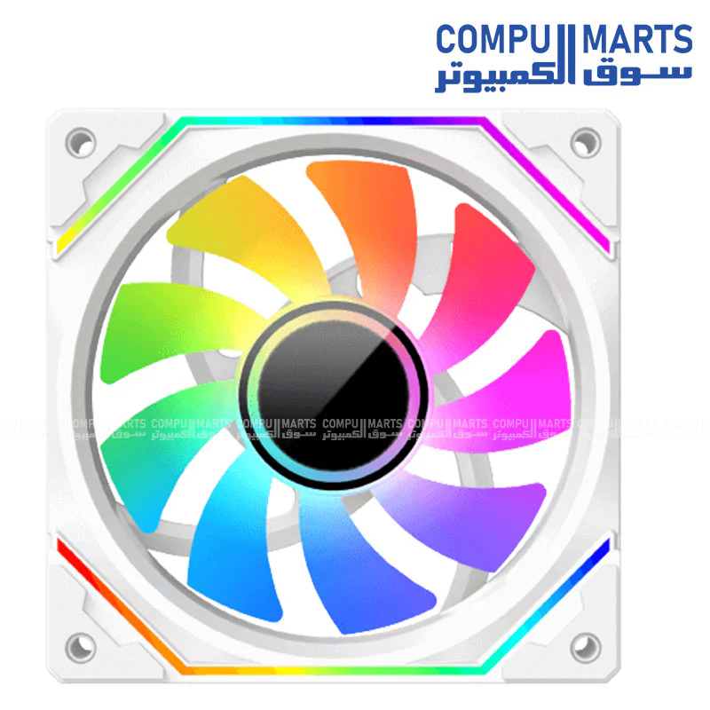 XIGMATEK INFINITY PRO 3 REVERSE – 120mm ARGB Fan, 1200 RPM, <19.8 dBA, 40.6 CFM Airflow, Reverse Blade, Hydro Bearing, Infinity Ring Design - Image 3