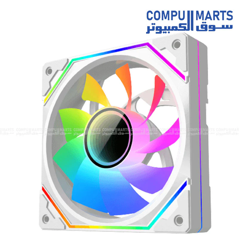 XIGMATEK INFINITY PRO 3 REVERSE – 120mm ARGB Fan, 1200 RPM, <19.8 dBA, 40.6 CFM Airflow, Reverse Blade, Hydro Bearing, Infinity Ring Design - Image 5