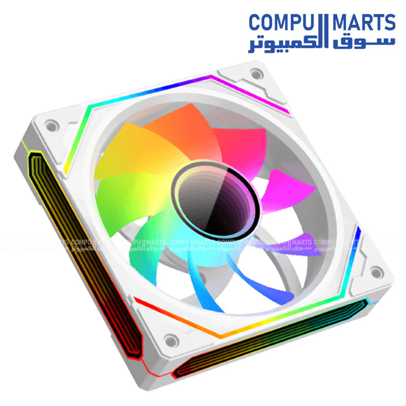 XIGMATEK INFINITY PRO 3 REVERSE – 120mm ARGB Fan, 1200 RPM, <19.8 dBA, 40.6 CFM Airflow, Reverse Blade, Hydro Bearing, Infinity Ring Design - Image 7
