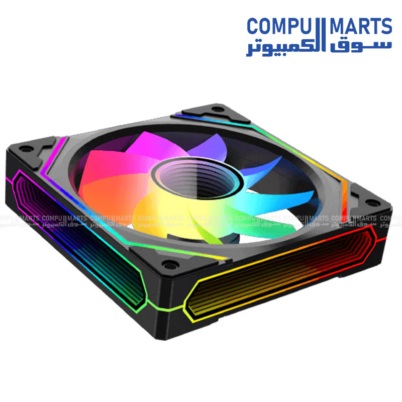 XIGMATEK INFINITY PRO 3 REVERSE – 120mm ARGB Fan, 1200 RPM, <19.8 dBA, 40.6 CFM Airflow, Reverse Blade, Hydro Bearing, Infinity Ring Design - Image 8