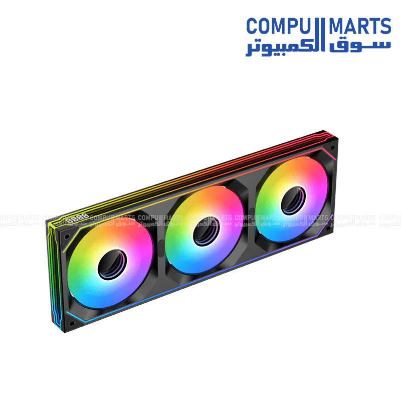 xigmatek Infinity SF360 Digital ARGB Fan Kit – 360mm, Digital LED Display (Black / Arctic White) - Image 8