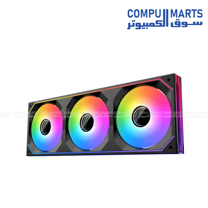 xigmatek Infinity SF360 Digital ARGB Fan Kit – 360mm, Digital LED Display (Black / Arctic White) - Image 9