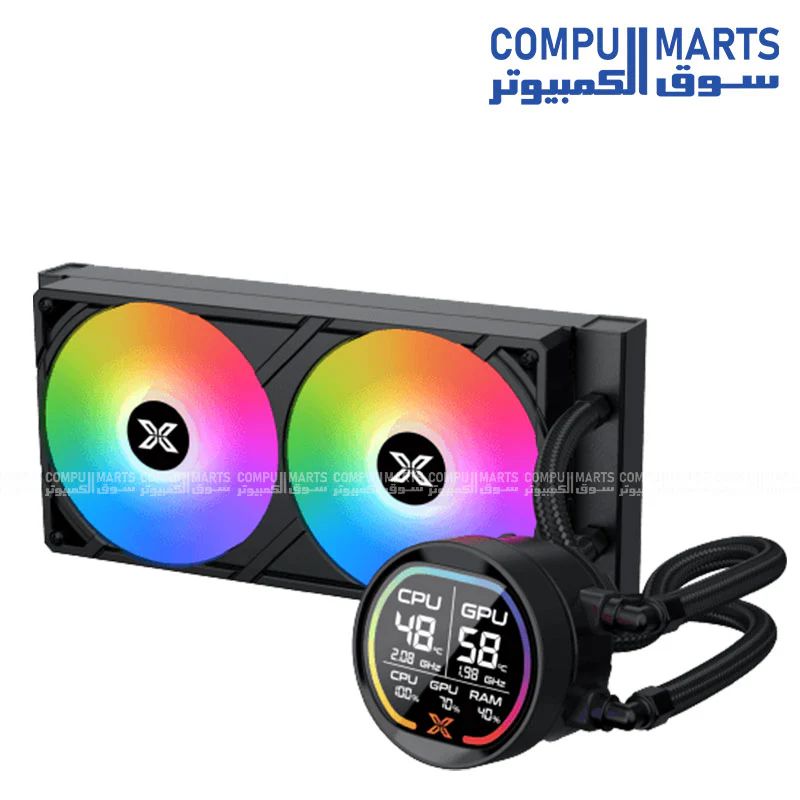 Xigmatek LK Pro 240 Digital ARGB AIO Liquid CPU Cooler with LCD Display - Image 2