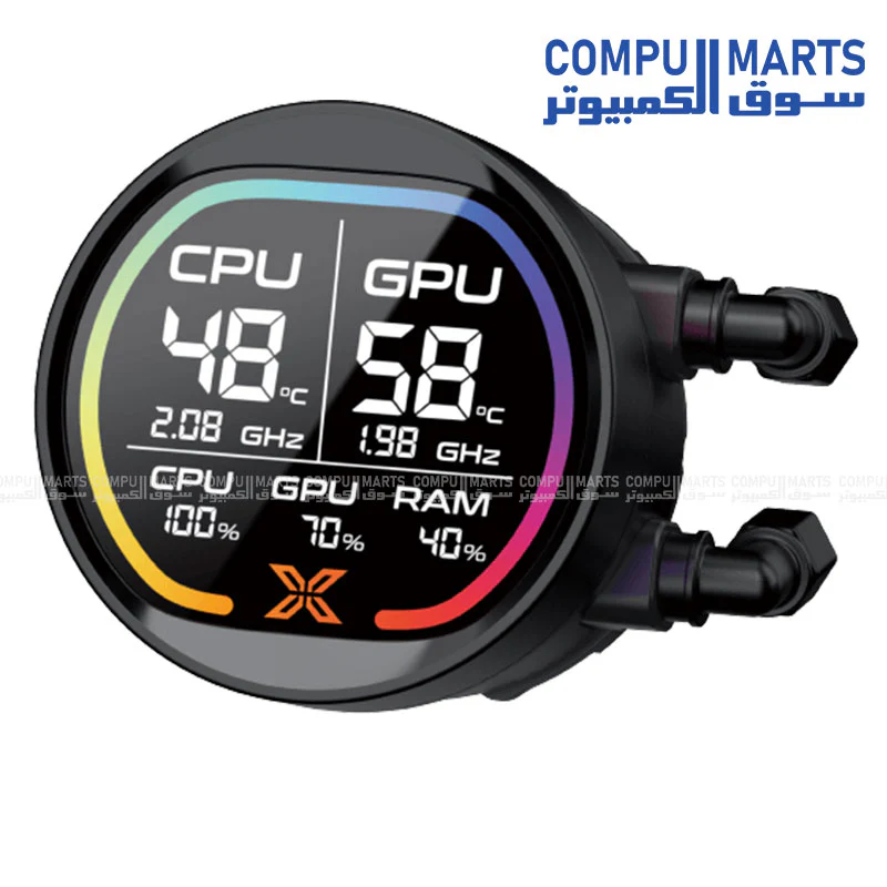 Xigmatek LK Pro 240 Digital ARGB AIO Liquid CPU Cooler with LCD Display - Image 3
