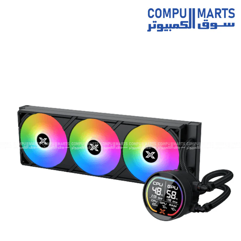 Xigmatek LK Pro 360 Digital AIO Liquid CPU Cooler with LCD & ARGB - Image 2