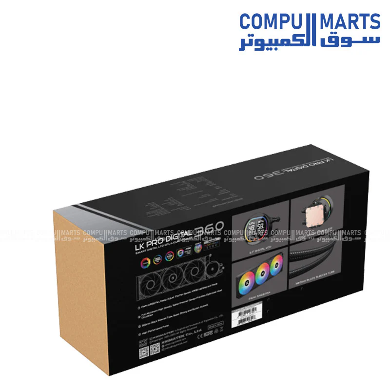 Xigmatek LK Pro 360 Digital AIO Liquid CPU Cooler with LCD & ARGB - Image 7