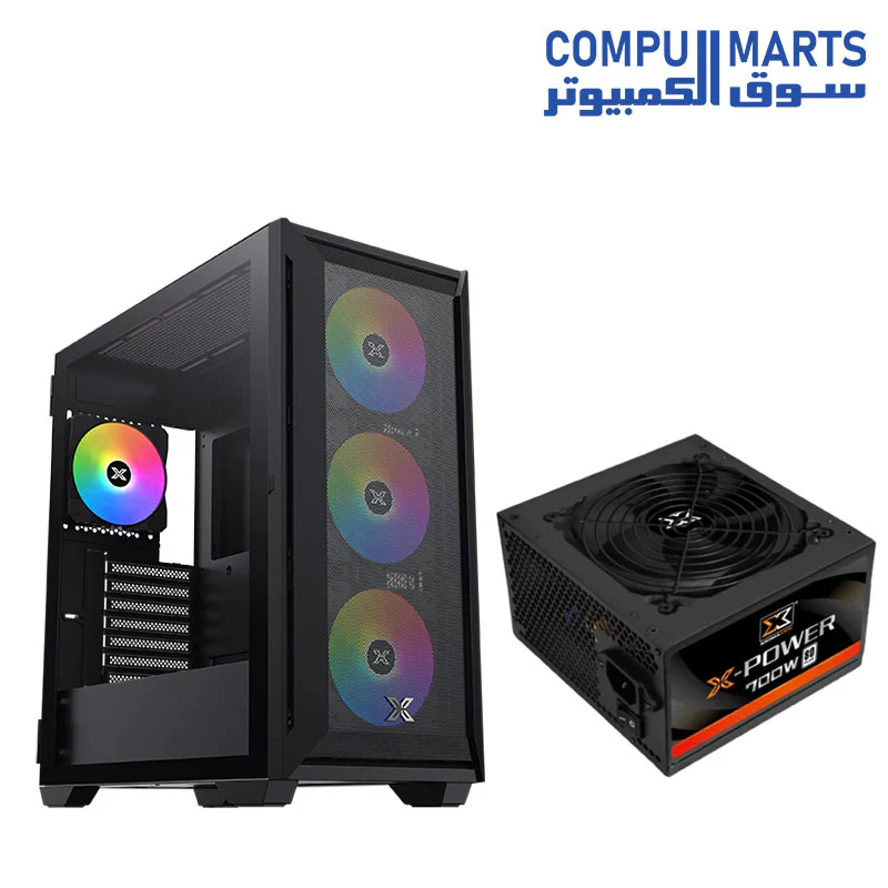 XIGMATEK-Master X II Pro POWER 750WATT 80 PLUS WHITE CERTIFIED Case+PSU - Image 2