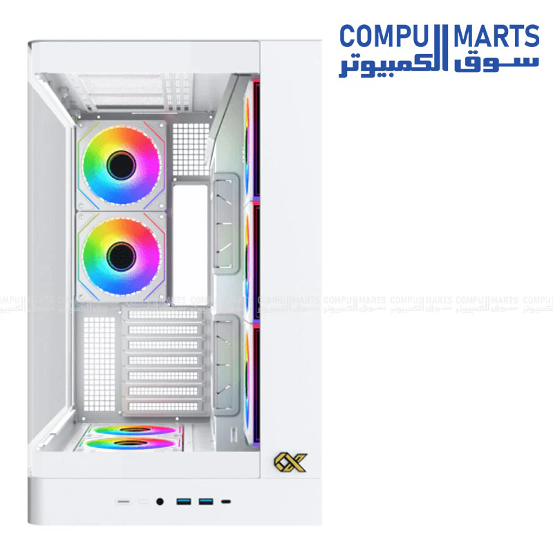 Xigmatek Pano II Air Mid Tower Gaming Case – E-ATX – Vertical GPU – High Airflow - Image 7
