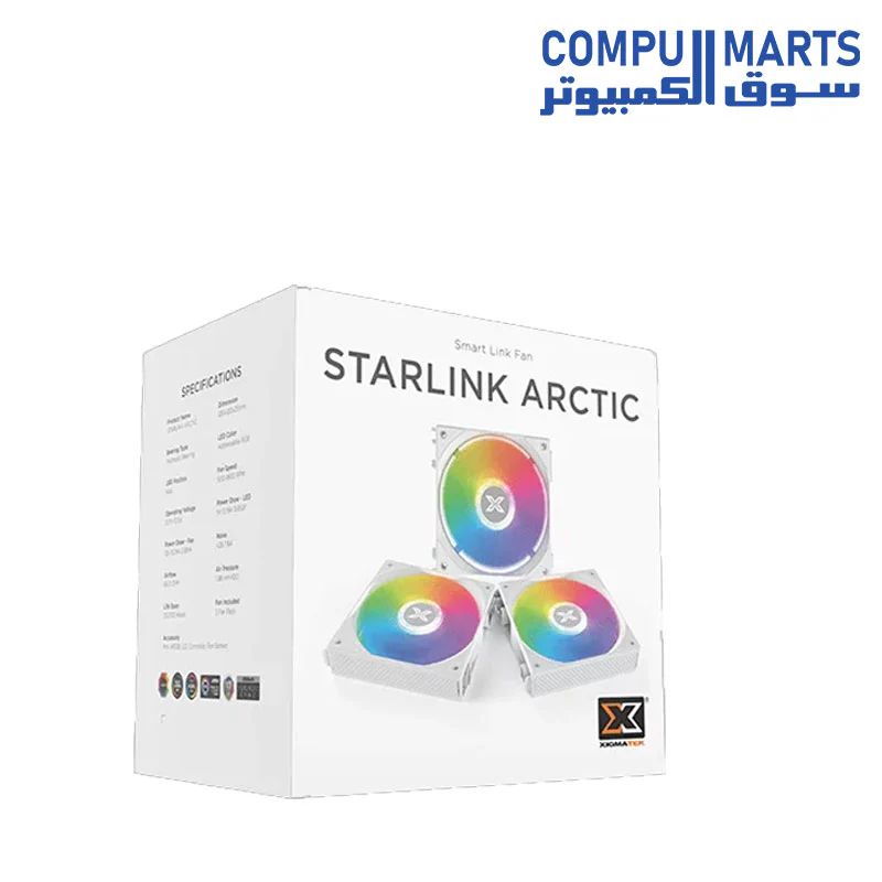 XIGMATEK STARLINK ARGB 3 Fans with Controller Fan - Image 4