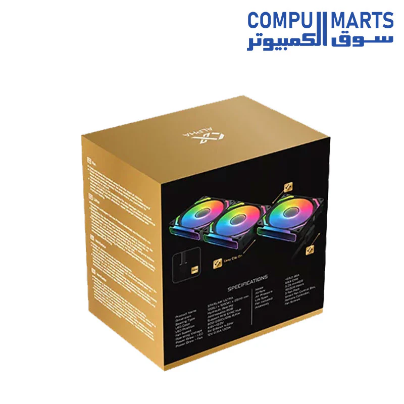 XIGMATEK STARLINK ULTRA ARGB 3 Fans with Controller Fan - Image 8