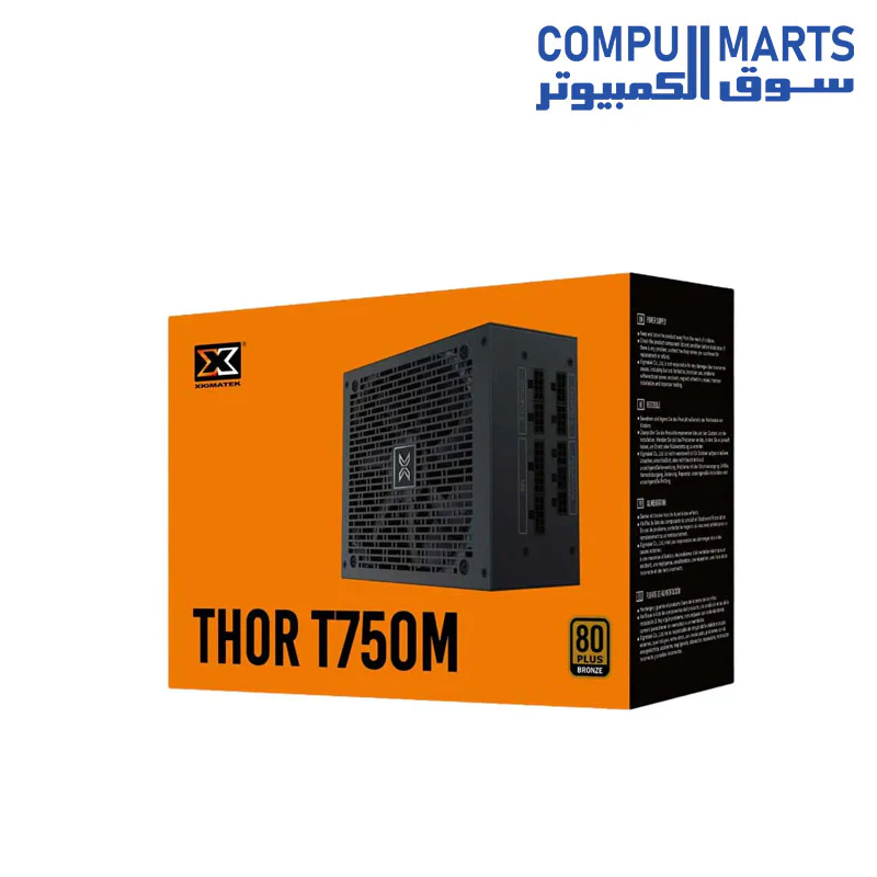 XIGMATEK THOR T750M 750W 80+ BRONZE FULL MODULAR POWER Supply - Image 4
