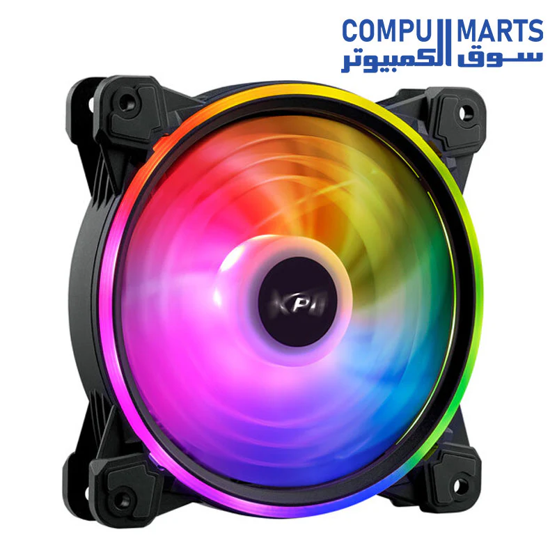 XPG Hurricane 120mm ARGB Dual Ring PWM Case Fan - Image 3