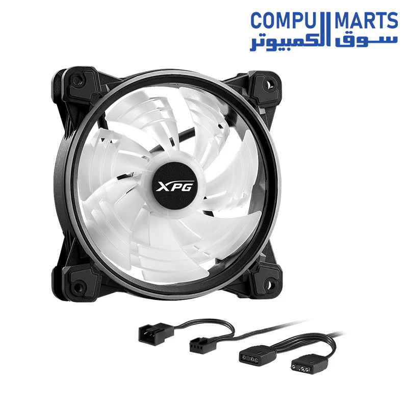 XPG Hurricane 120mm ARGB Dual Ring PWM Case Fan - Image 7