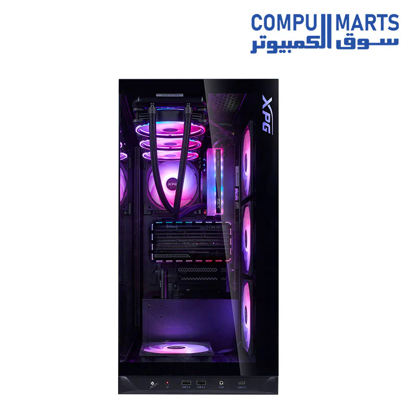 XPG Invader X BTF Mid-Tower Brushed Aluminum PC Case - Image 11