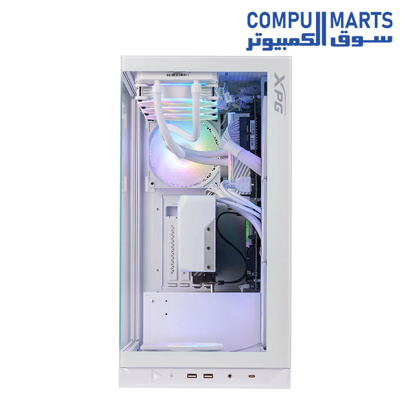 XPG INVADER X Mid-Tower PC Chassis Case + PCIe 4.0 Riser Cable - GPU Holder - Image 5