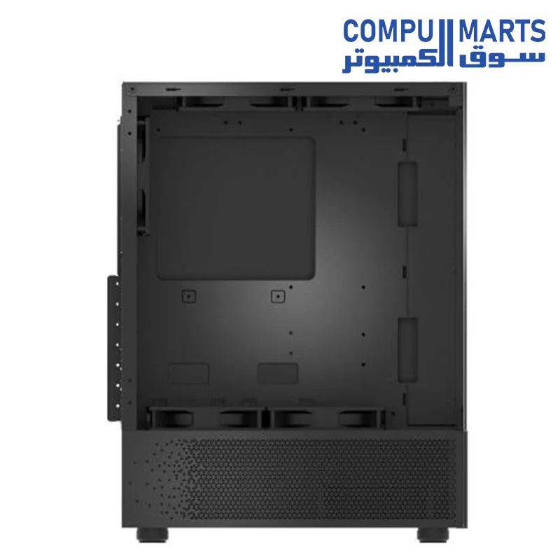 XPG INVADER X Mini Mid-Tower Chassis - Compact Gaming Case - 4mm Tempered Glass Side Panel - 5 x ARGB Fans - Liquid Cooling Support (240mm Radiator) - Vertical GPU Mounting - Image 3