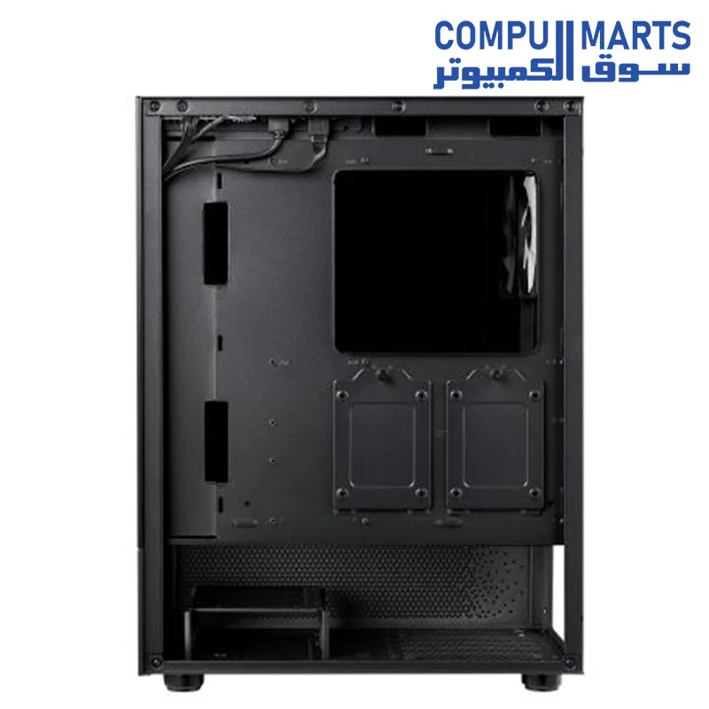 XPG INVADER X Mini Mid-Tower Chassis - Compact Gaming Case - 4mm Tempered Glass Side Panel - 5 x ARGB Fans - Liquid Cooling Support (240mm Radiator) - Vertical GPU Mounting - Image 4