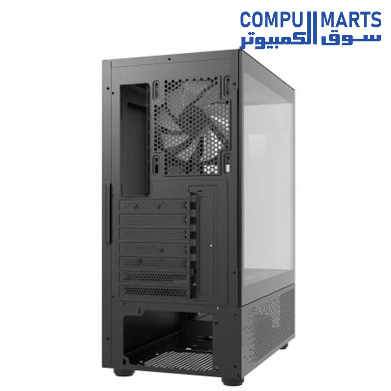 XPG INVADER X Mini Mid-Tower Chassis - Compact Gaming Case - 4mm Tempered Glass Side Panel - 5 x ARGB Fans - Liquid Cooling Support (240mm Radiator) - Vertical GPU Mounting - Image 5