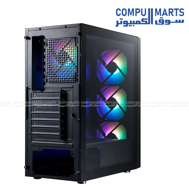 XPG Lander 501 Mid Tower ATX/E-ATX Case – 4×120mm ARGB Fans, Tempered Glass, USB-C - Image 4