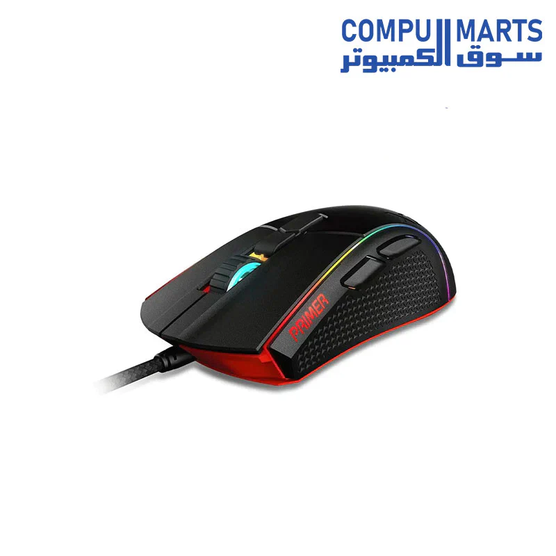 XPG Primer Wired RGB 12000 DPI Mechanical Switches Rubber Side Grips Gaming Mouse - Image 3