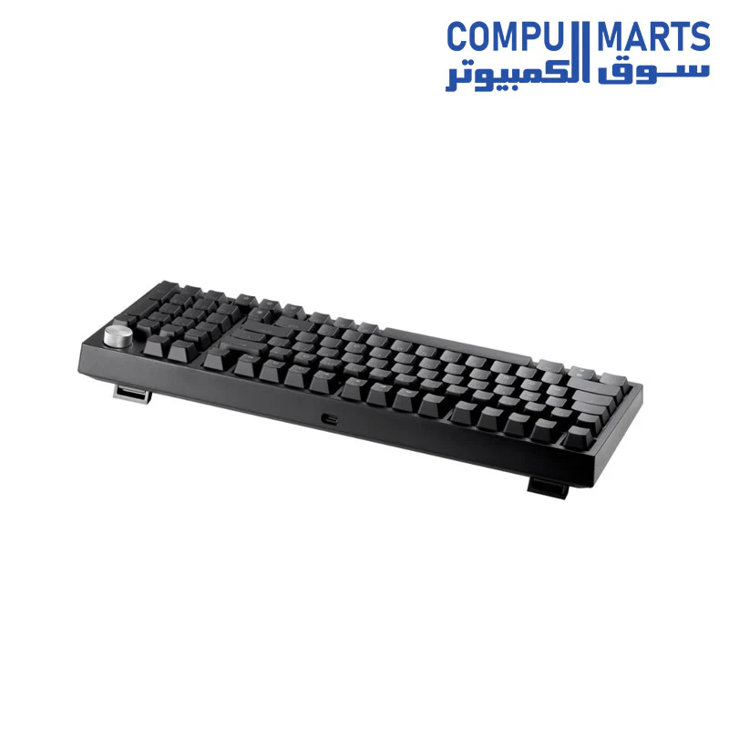 XPG SORCERER Gaming Keyboard - Gasket Mount - XPG Red Mechanical Switches - Per-Key RGB with 10 Preset Effects - 97/98 Keys (ANSI/ISO) - USB-C - Metal Volume Knob - Image 4