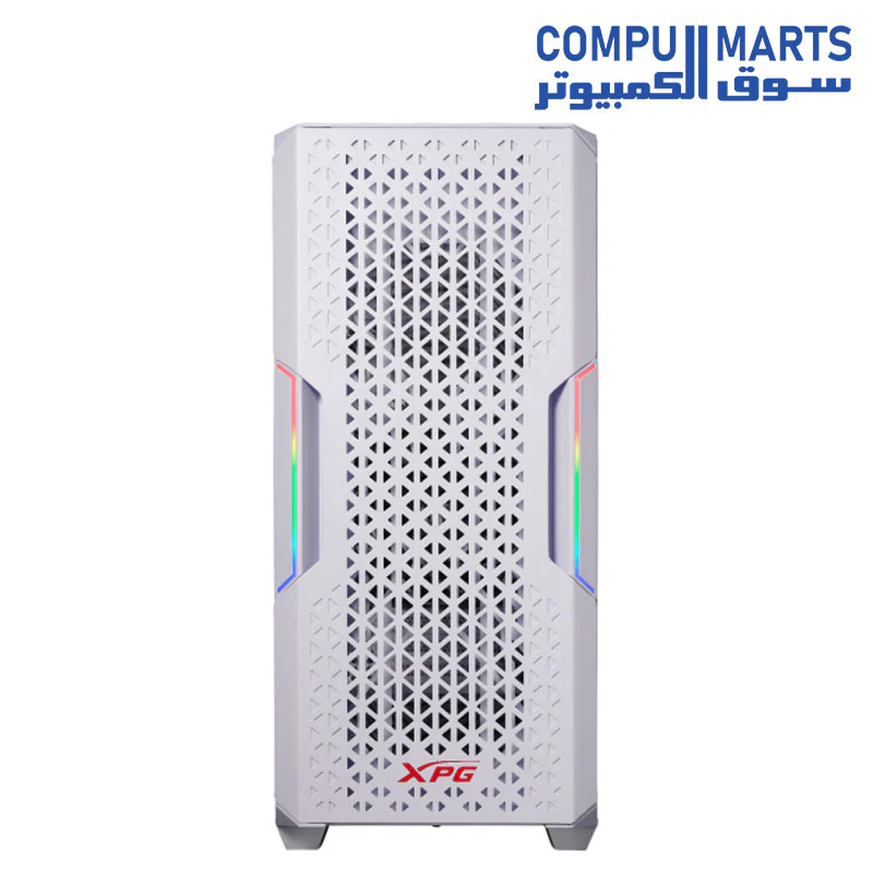 XPG STARKER AIR Mid-Tower ATX PC Case with Front Mesh Panel and ARGB Light Effect White - Image 4