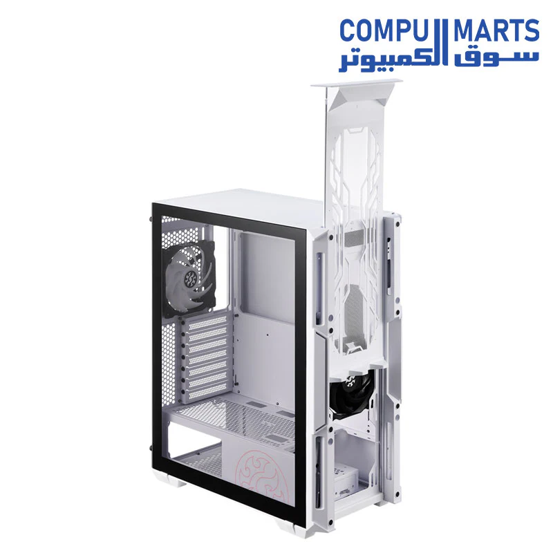 XPG STARKER AIR Mid-Tower ATX PC Case with Front Mesh Panel and ARGB Light Effect White - Image 9