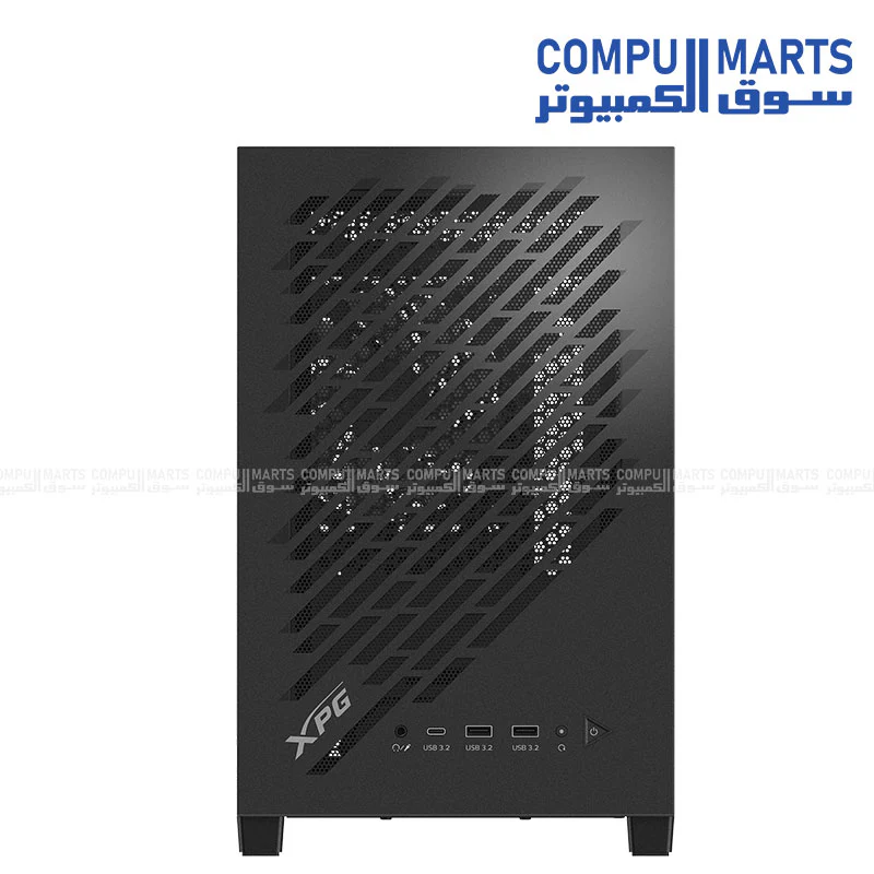 XPG VALOR AIR Nano Micro-ATX Mini Tower Gaming Case – ARGB Fan, 360mm Radiator Support, Type-C, Black/White - Image 3