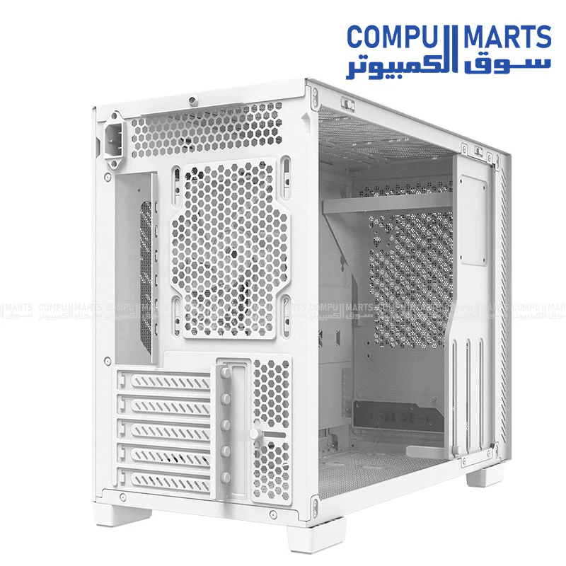 XPG VALOR AIR Nano Micro-ATX Mini Tower Gaming Case – ARGB Fan, 360mm Radiator Support, Type-C, Black/White - Image 8