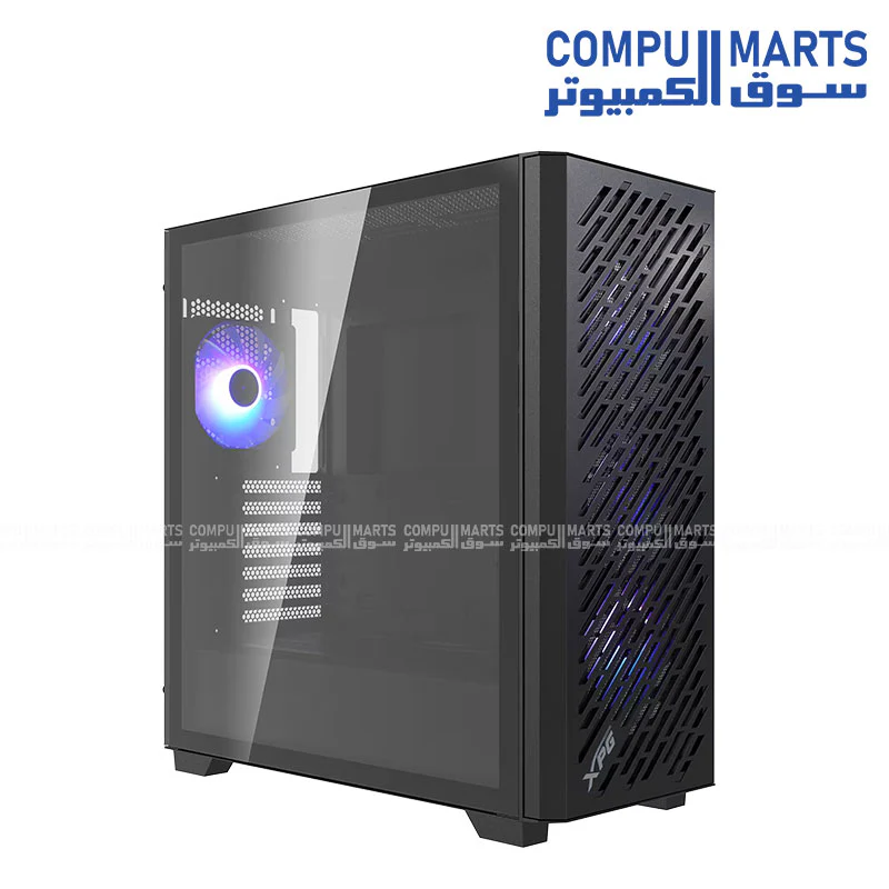 XPG VALOR Air Pro Mid-Tower Gaming Case – Tempered Glass, 4× ARGB Fans, E-ATX Support, 360mm Radiator, Type-C, Black/White - Image 2
