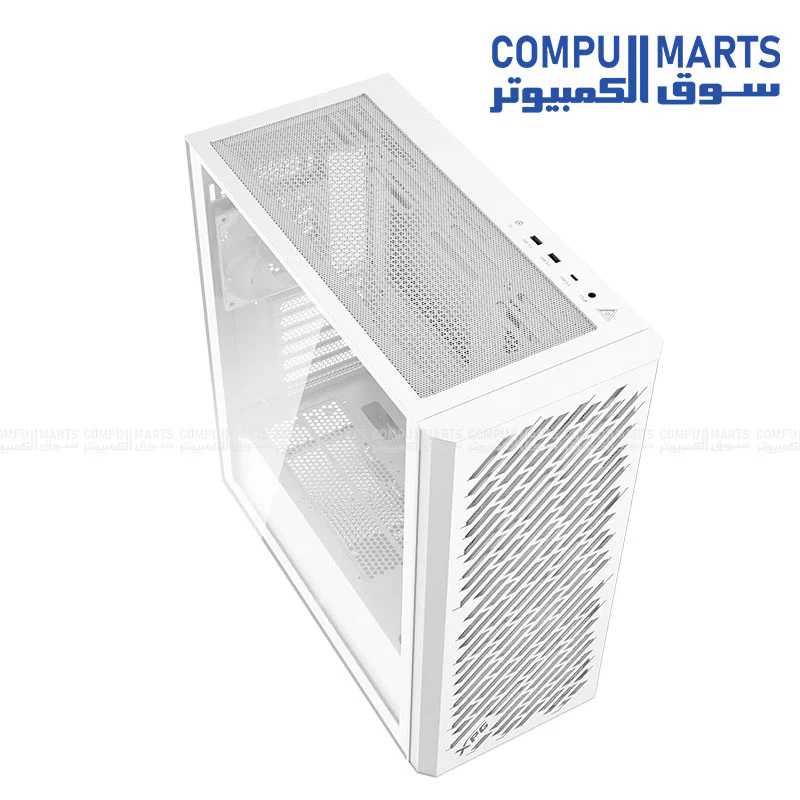 XPG VALOR Air Pro Mid-Tower Gaming Case – Tempered Glass, 4× ARGB Fans, E-ATX Support, 360mm Radiator, Type-C, Black/White - Image 8