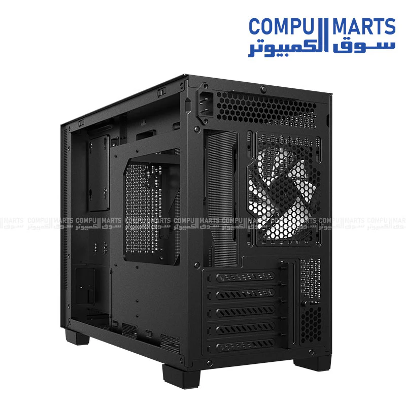 XPG VALOR Mesh Nano Micro-ATX Mini Tower Gaming Case – High Airflow Mesh, ARGB Fan, 360mm Radiator, Type-C, Black/White - Image 5