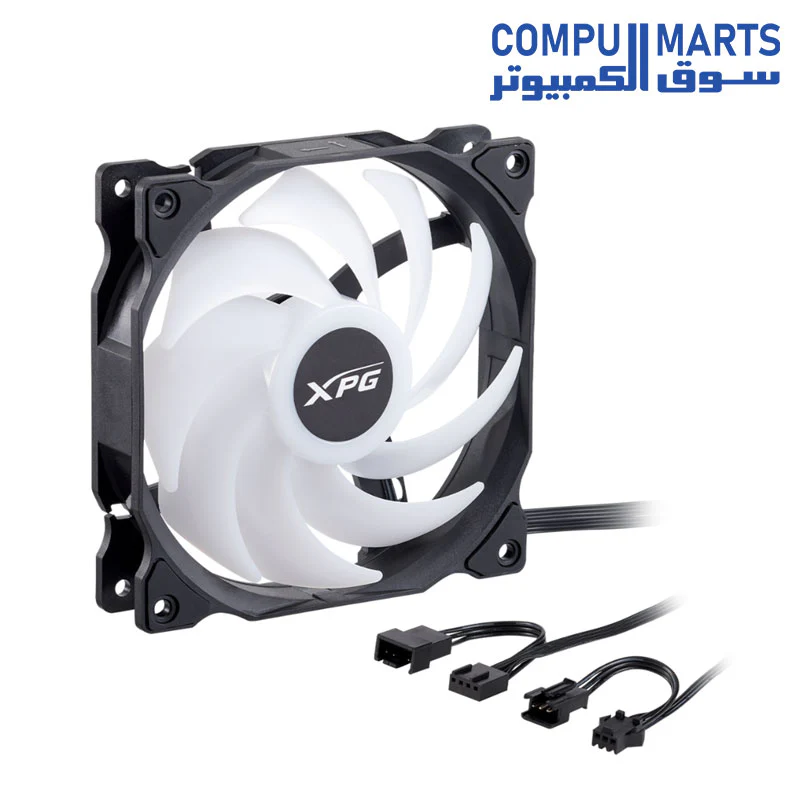 XPG Vento 120 ARGB Case Fan/Cooler for PC  9 LEDs, 1200 RPM, 45.3 CFM Fan Airflow - Image 6