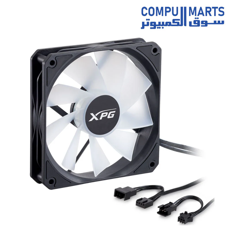 XPG VENTO R ARGB REVERSE Case Fan 120mm — 3x pack, 45.3 CFM, 23 dBA - Image 6