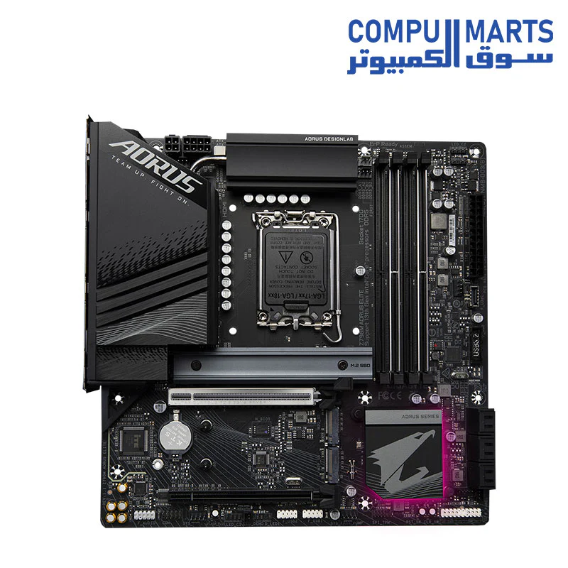 GIGABYTE Z790M AORUS ELITE Motherboard – Intel LGA1700 – Micro-ATX – DDR5 – PCIe 5.0 – M.2 – USB 3.2 – Supports Intel 14th / 13th / 12th Gen - Image 2