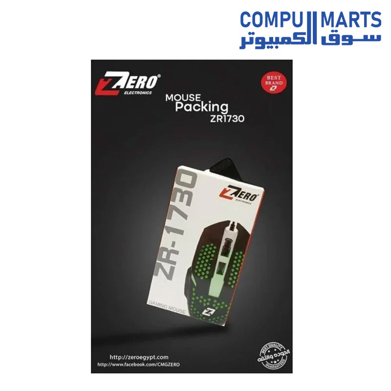 ZERO ELECTRONICS ZR-1730 Optical Mouse USB Wired Mouse 1000 Dpi For Laptop And PC - Image 2